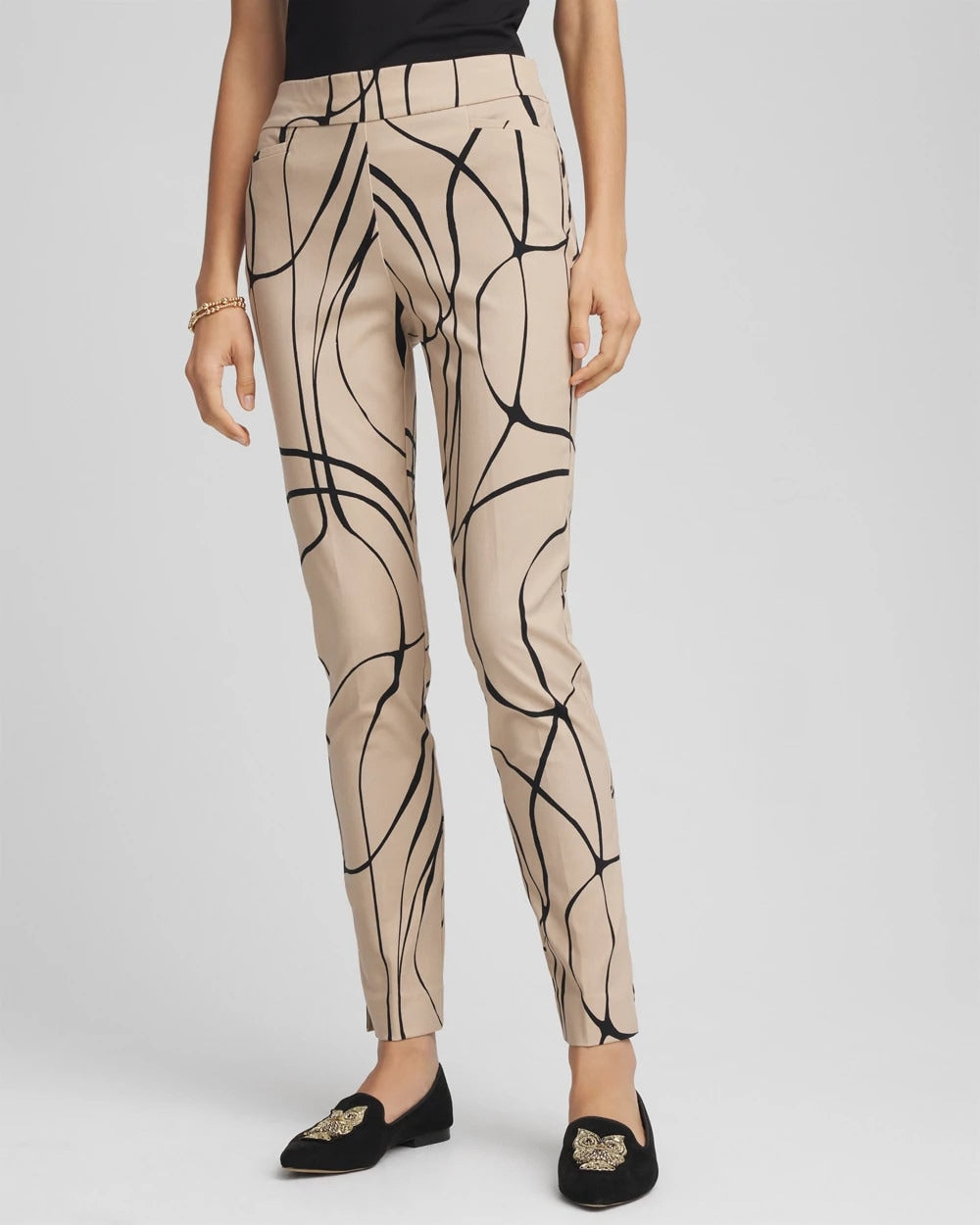 Chico's Trusted - Brigitte™ Golden Leaf  Slim Ankle Pants Champagne Fizz