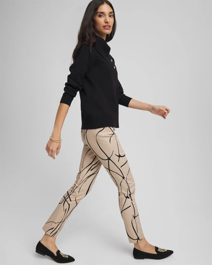 Chico's Trusted - Brigitte™ Golden Leaf  Slim Ankle Pants Champagne Fizz