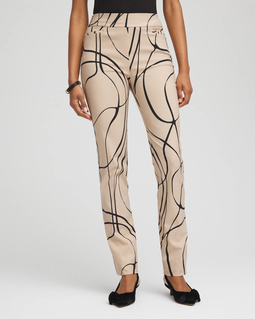 Chico's Popular - Brigitte™ Golden Leaf Slim Full-Length Pants Champagne Fizz