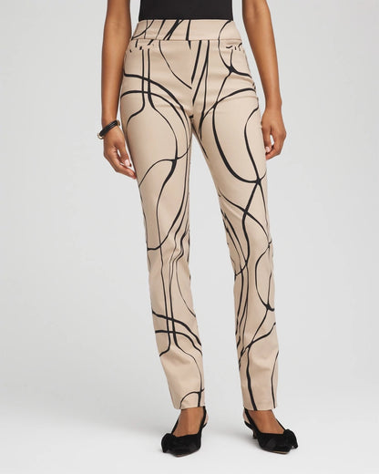 Chico's Popular - Brigitte™ Golden Leaf Slim Full-Length Pants Champagne Fizz