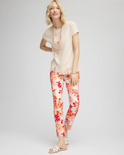 Chico's Featured - Brigitte™ Slub Ankle Pants Sunset Peach