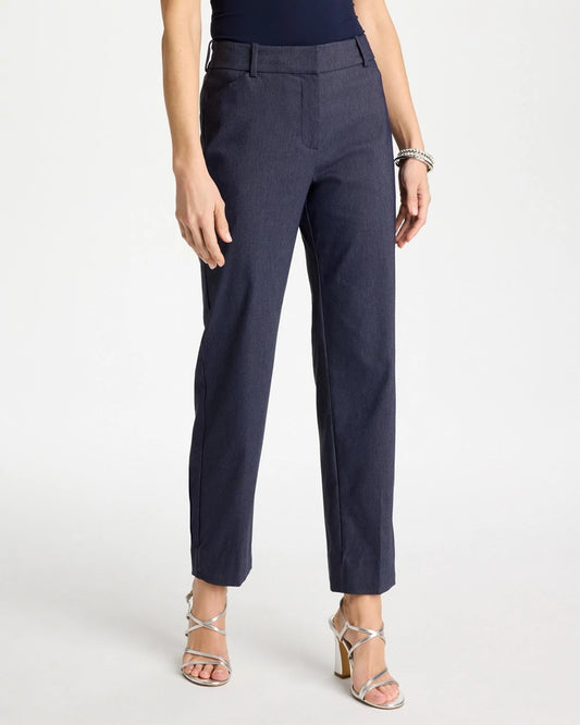 Chico's Exclusive - Emme Fly Front Straight Ankle Pants Indigo