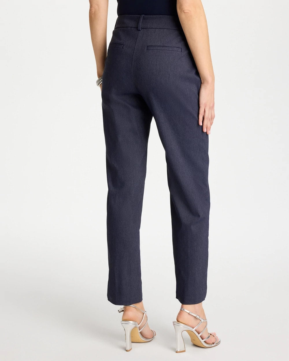 Chico's Exclusive - Emme Fly Front Straight Ankle Pants Indigo