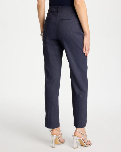 Chico's Exclusive - Emme Fly Front Straight Ankle Pants Indigo