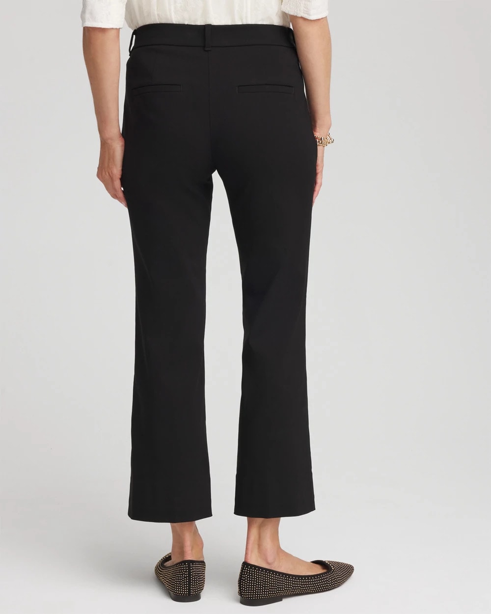 Chico's Great Value - Emme Cropped Flared Pants Black