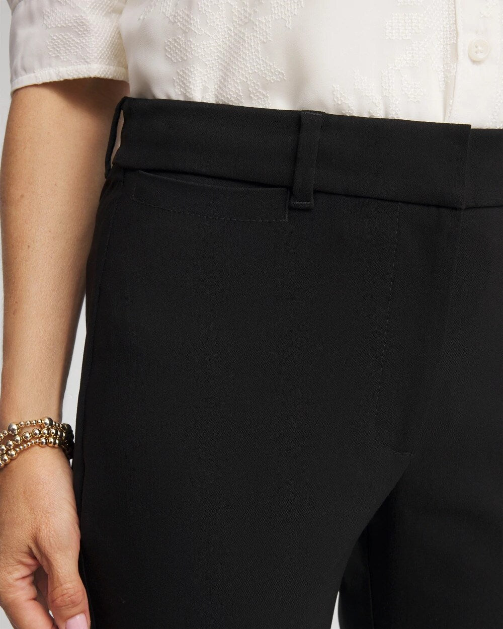 Chico's Great Value - Emme Cropped Flared Pants Black