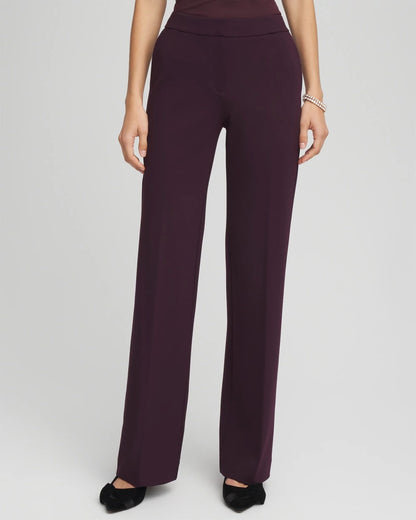 Chico's Featured - Emme Wide-Leg Trouser Ponte Pants Night Bloom