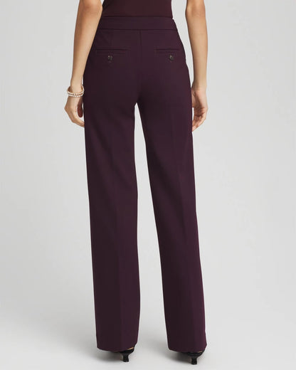 Chico's Featured - Emme Wide-Leg Trouser Ponte Pants Night Bloom