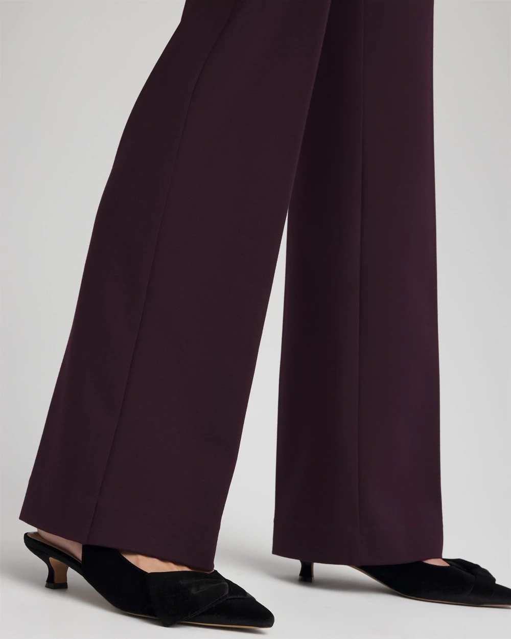 Chico's Featured - Emme Wide-Leg Trouser Ponte Pants Night Bloom