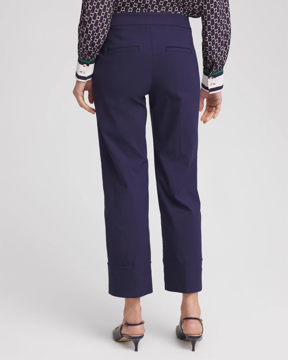 Chico's Premium - Emme Sailor Straight Crops Passport Blue