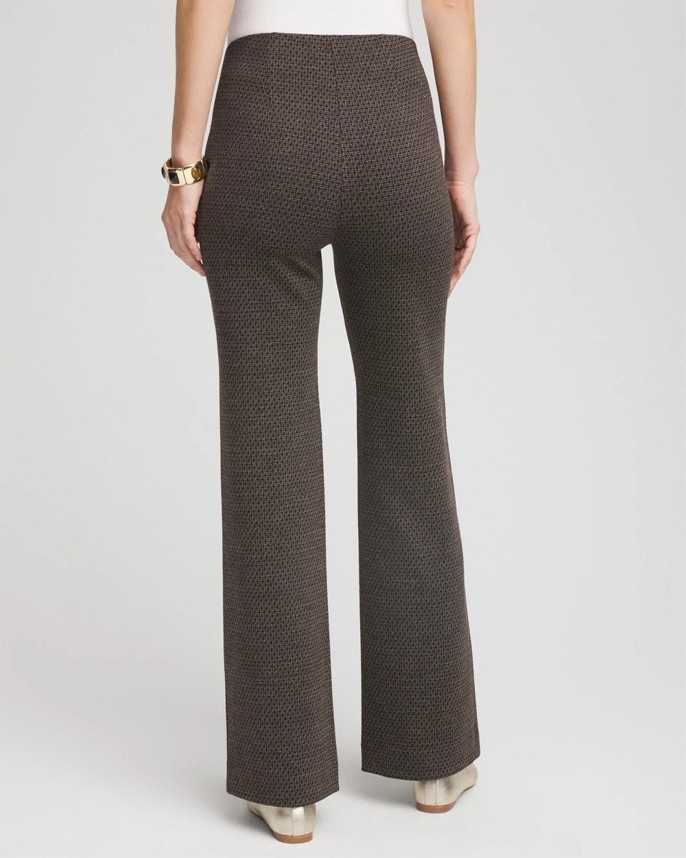 Chico's Featured - Juliet Jacquard Full-Length Ponte Pants Black