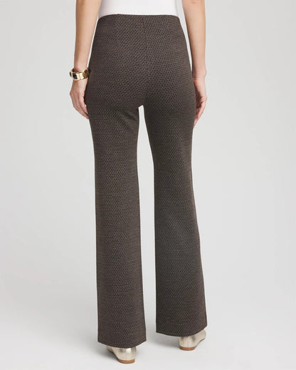 Chico's Featured - Juliet Jacquard Full-Length Ponte Pants Black