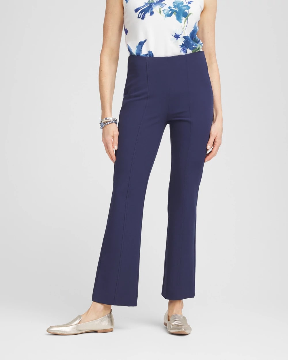 Chico's Best Seller - Lightweight Juliet Kick Flare Pants Passport Blue