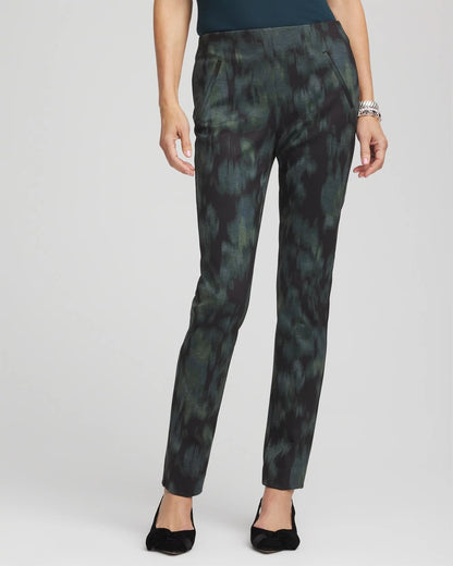 Chico's Premium - Brinkly Blur Juliet Slim Ankle Pants Black