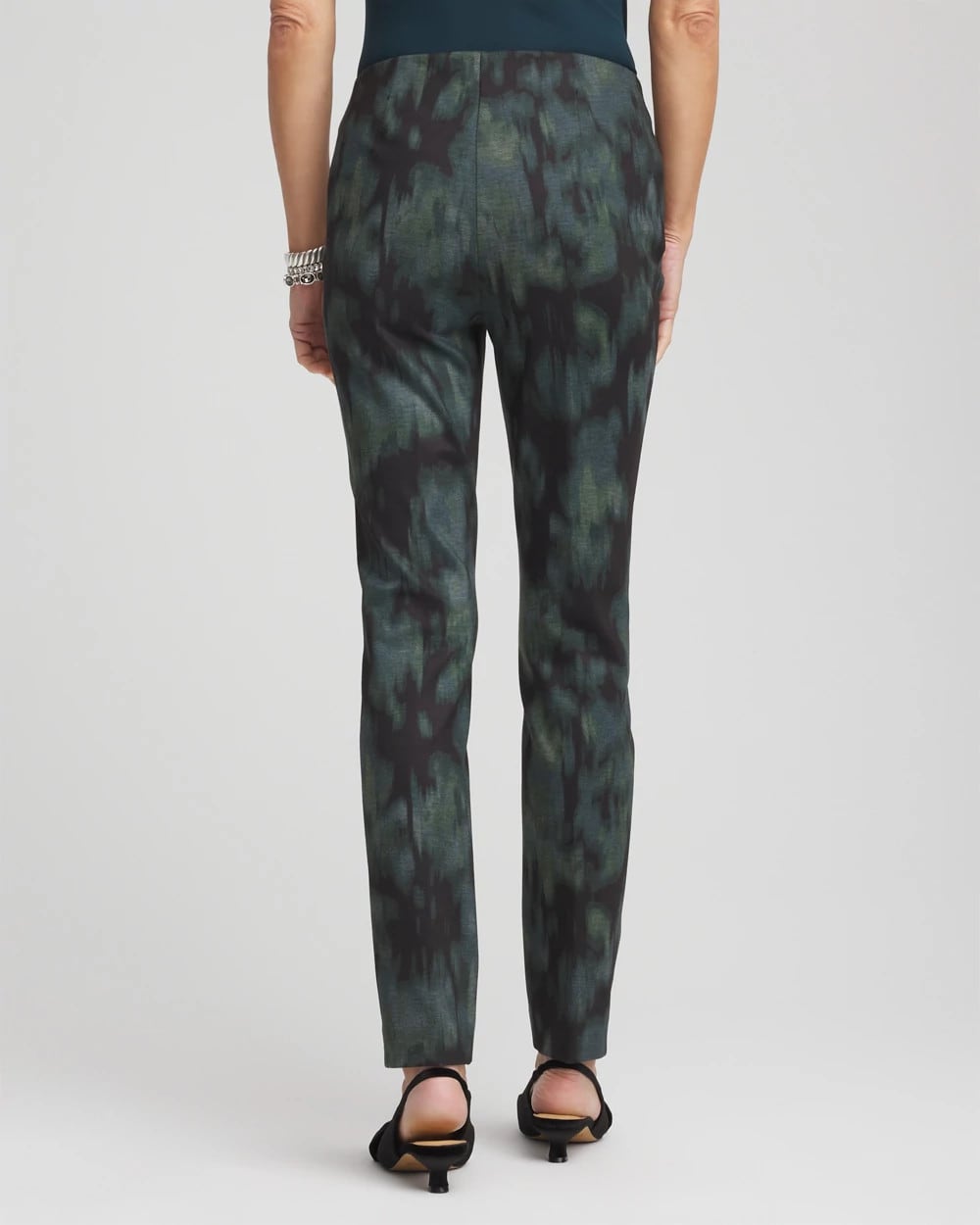 Chico's Premium - Brinkly Blur Juliet Slim Ankle Pants Black