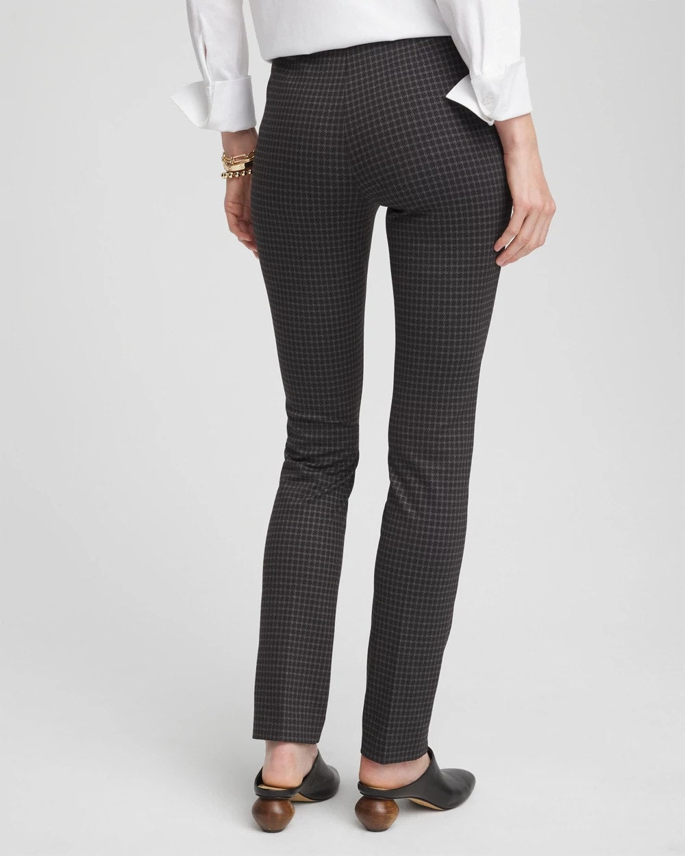 Chico's Trusted - Juliet Tonal Check Pants Black