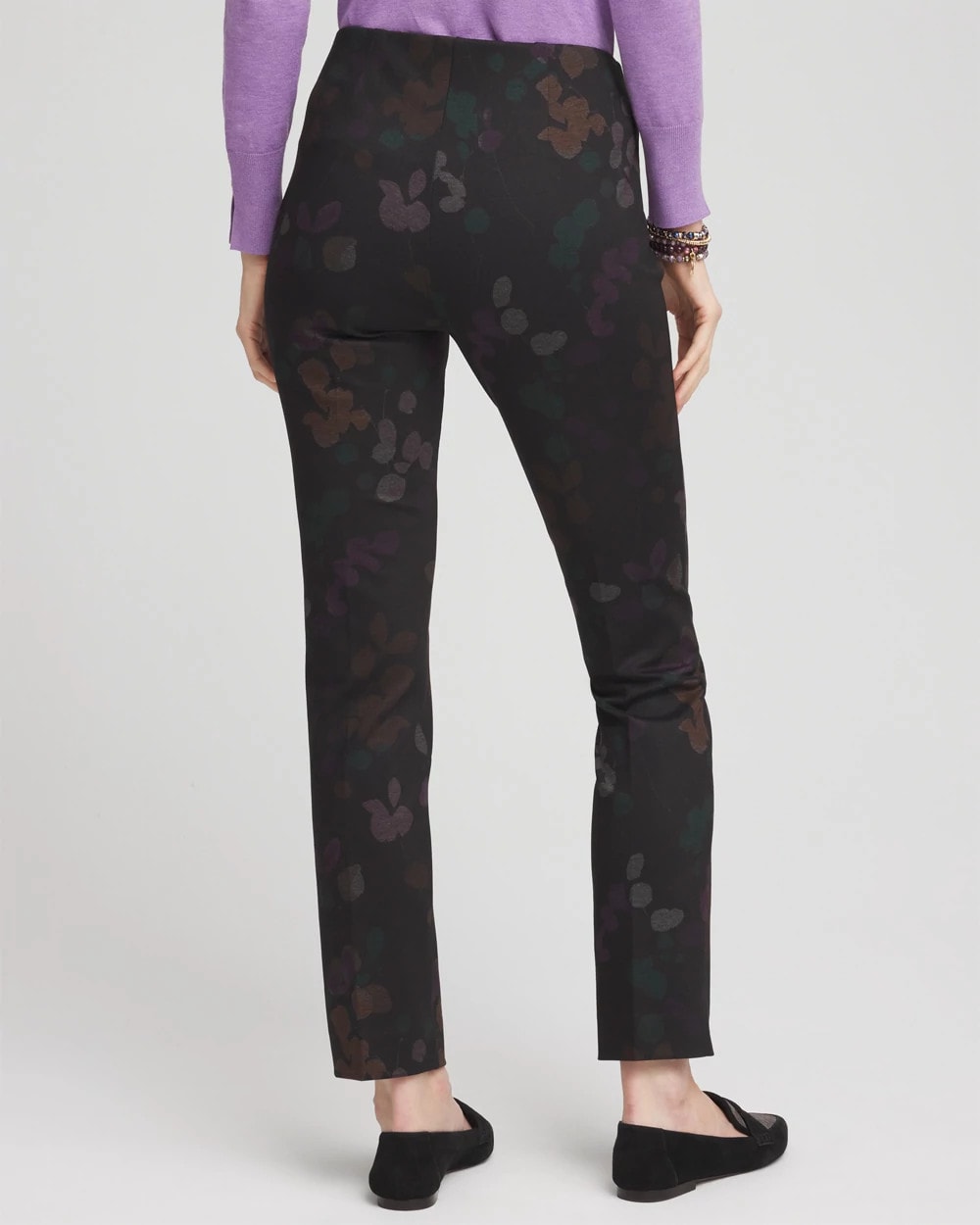 Chico's Popular - Juliet Floral Ankle Pants Black