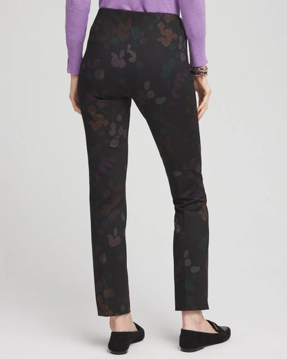 Chico's Popular - Juliet Floral Ankle Pants Black