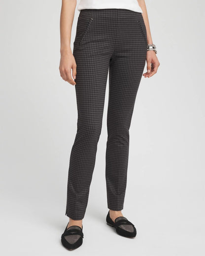 Chico's Best Price - Juliet Tonal Check Ankle Pants Black