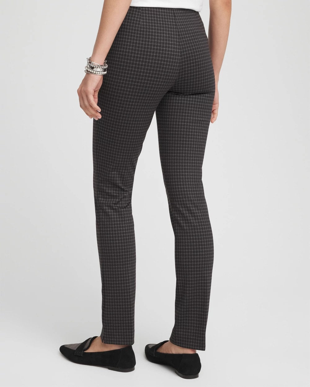 Chico's Best Price - Juliet Tonal Check Ankle Pants Black