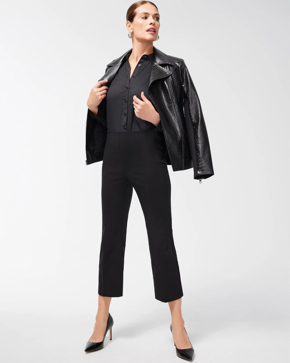 Chico's Best Seller - Juliet Kick Flare Pants Black