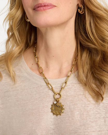 Chico's Top Pick - Libra Zodiac Charm Pendant Mixed Metals