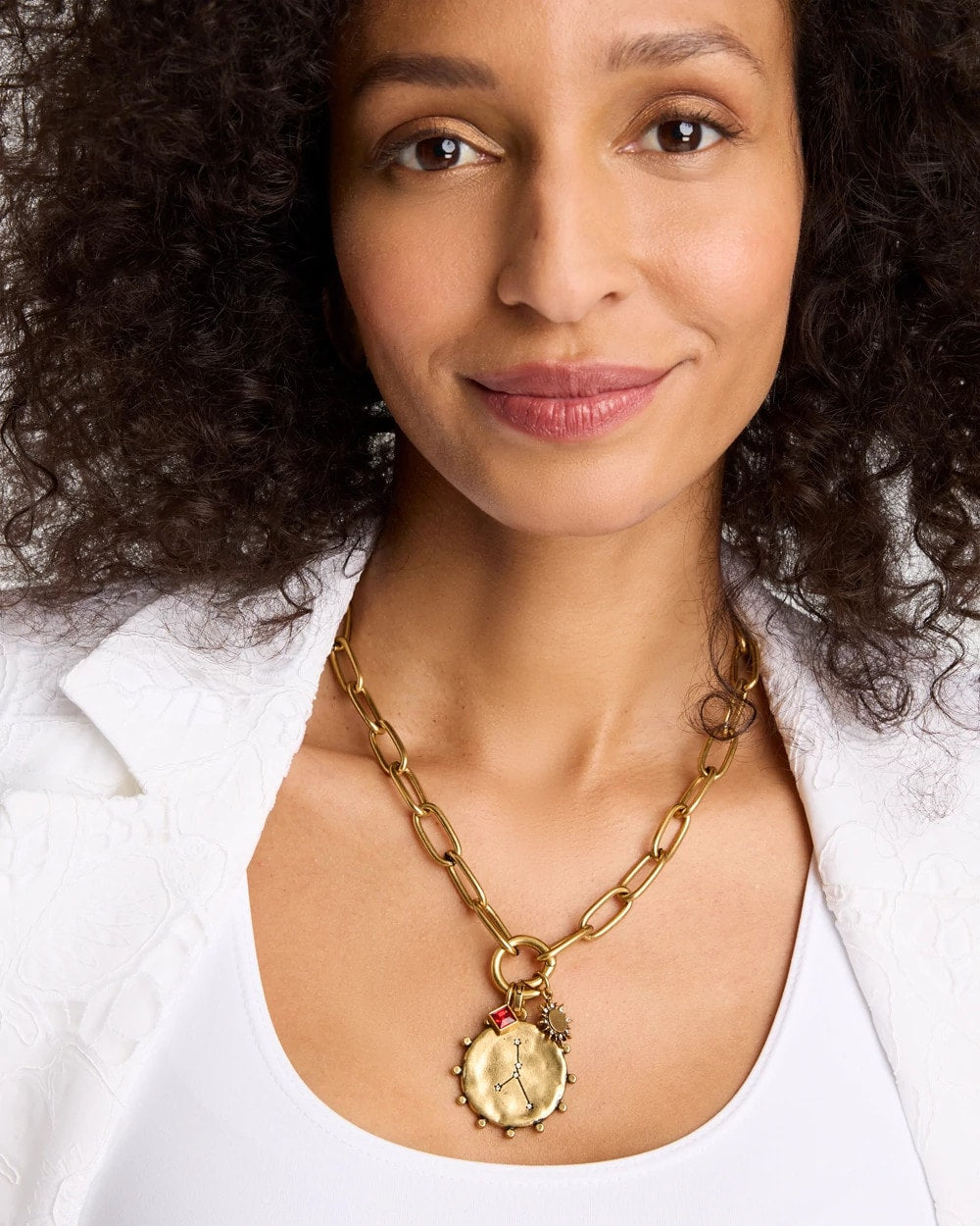 Chico's Sale - Cancer Zodiac Charm Pendant Mixed Metals