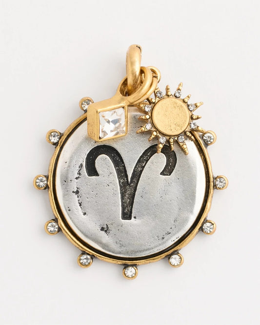 Chico's Everyday - Aries Zodiac Charm Pendant Mixed Metals
