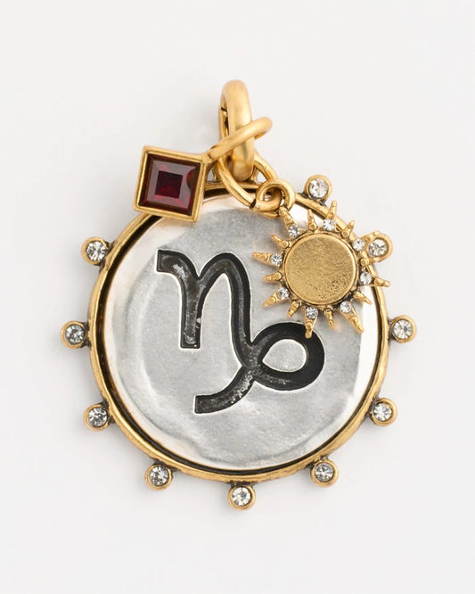 Chico's Top Pick - Capricorn Zodiac Charm Pendant Mixed Metals