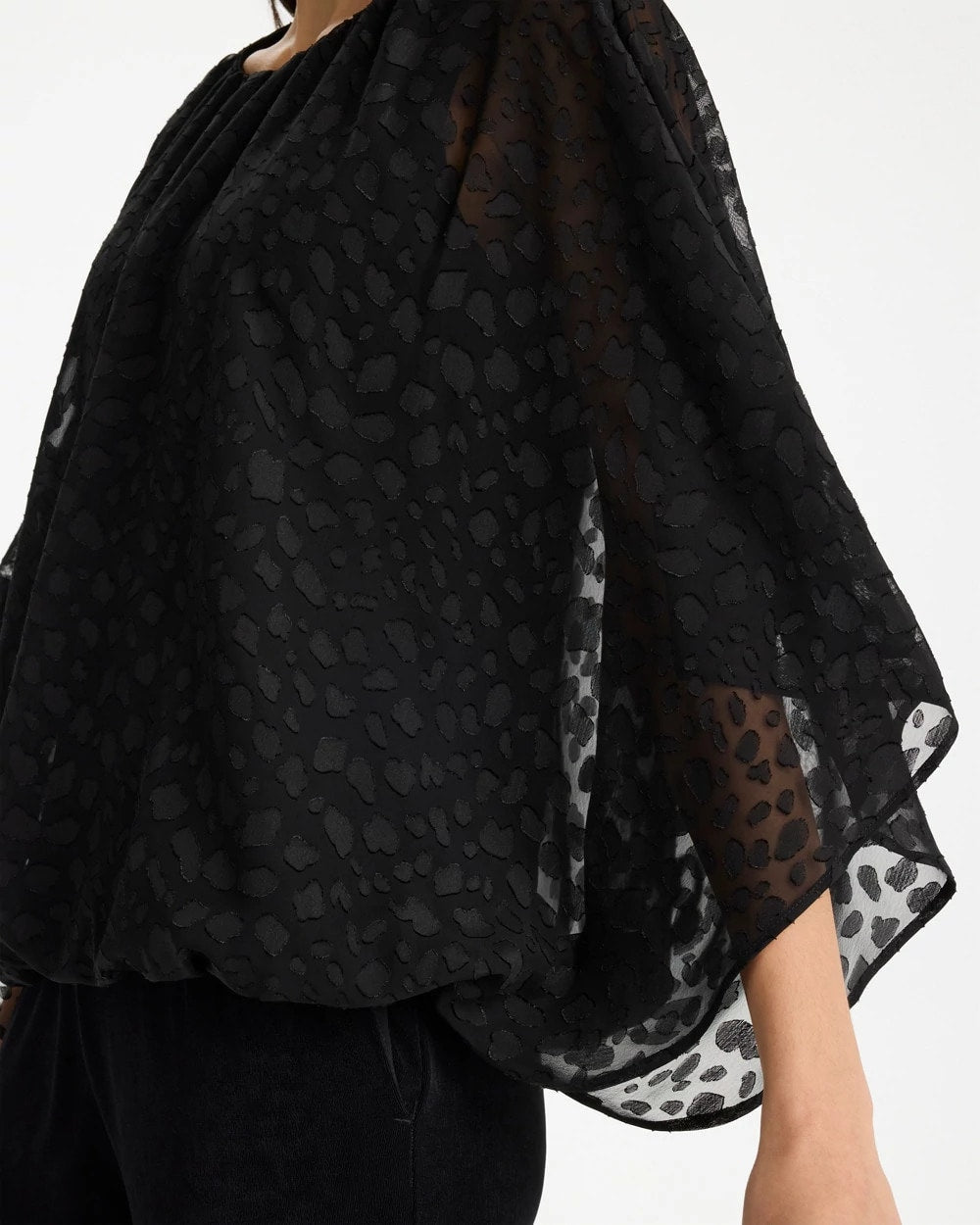 Chico's Featured - Travelers™ Bubble Hem Top Travelers Black