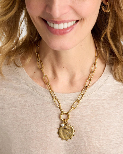 Chico's Value - Gemini Zodiac Charm Pendant Mixed Metals