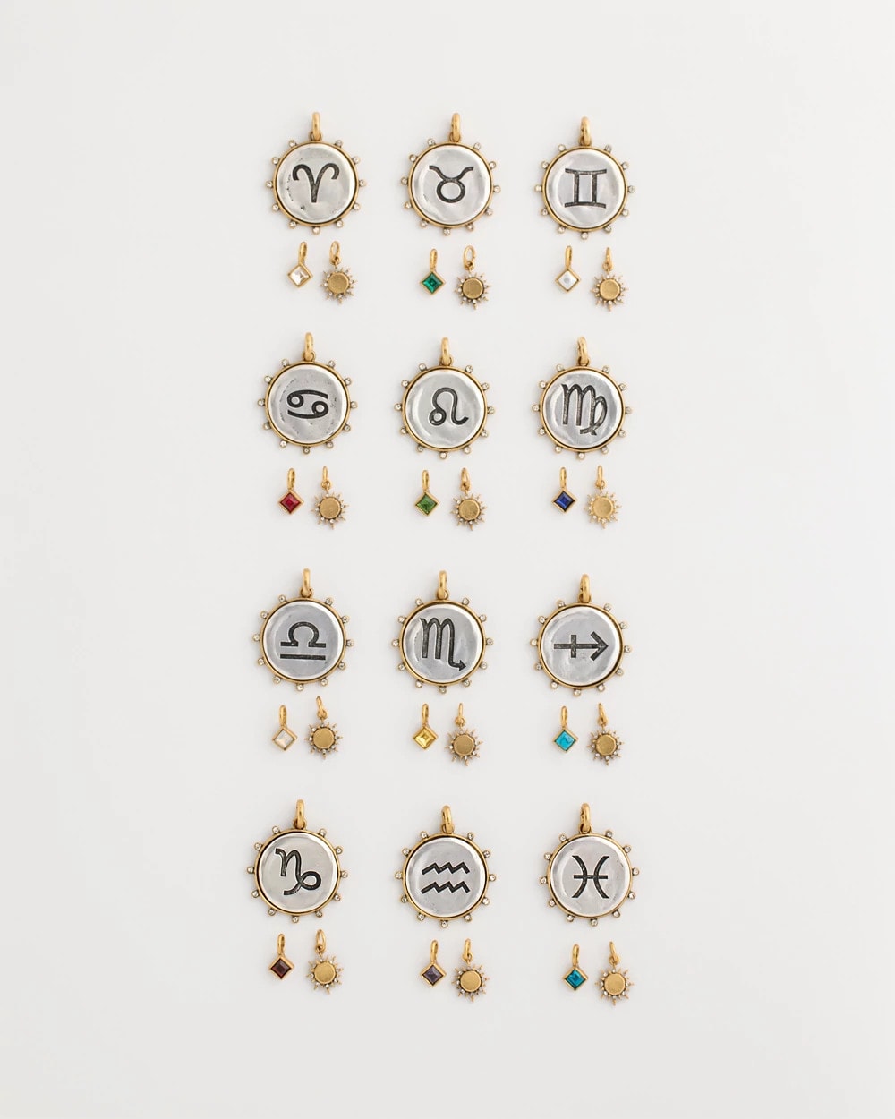 Chico's Signature - Pisces Zodiac Charm Pendant Mixed Metals