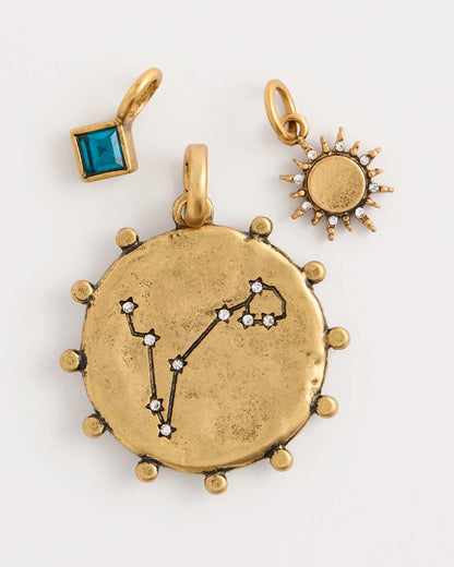 Chico's Signature - Pisces Zodiac Charm Pendant Mixed Metals