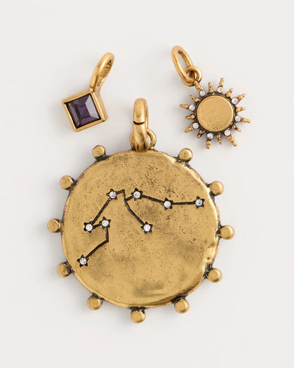 Chico's Sale - Aquarius Zodiac Charm Pendant Mixed Metals