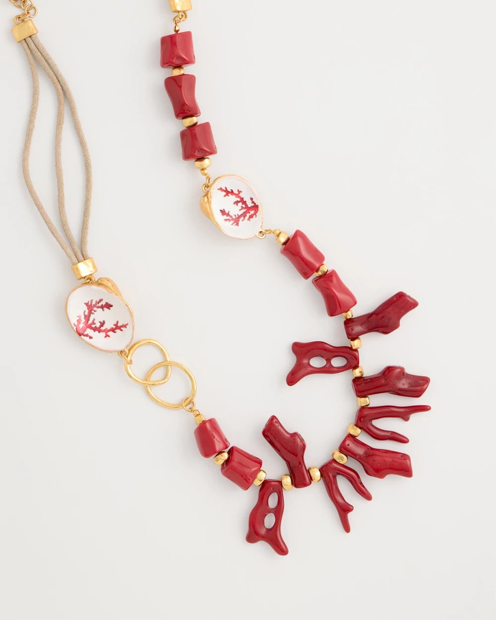 Chico's Popular - Chico's Originals Red Resin Necklace Red