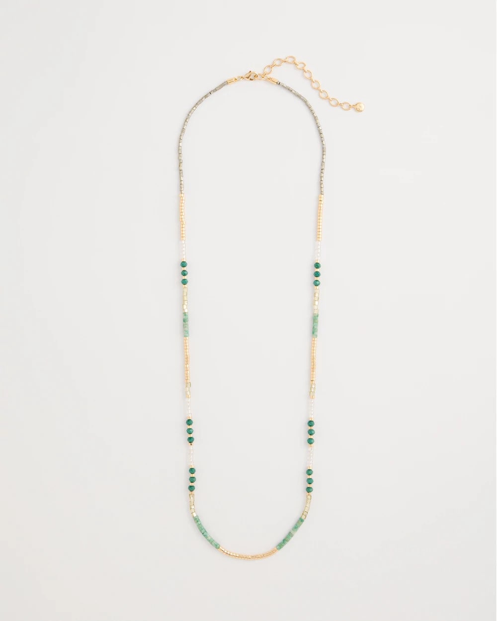Chico's Top Pick - Beaded Long Necklace Green