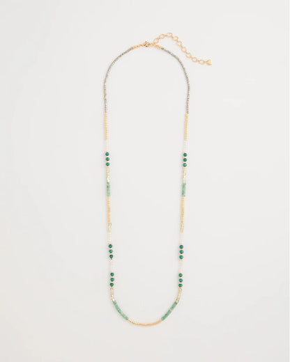 Chico's Top Pick - Beaded Long Necklace Green