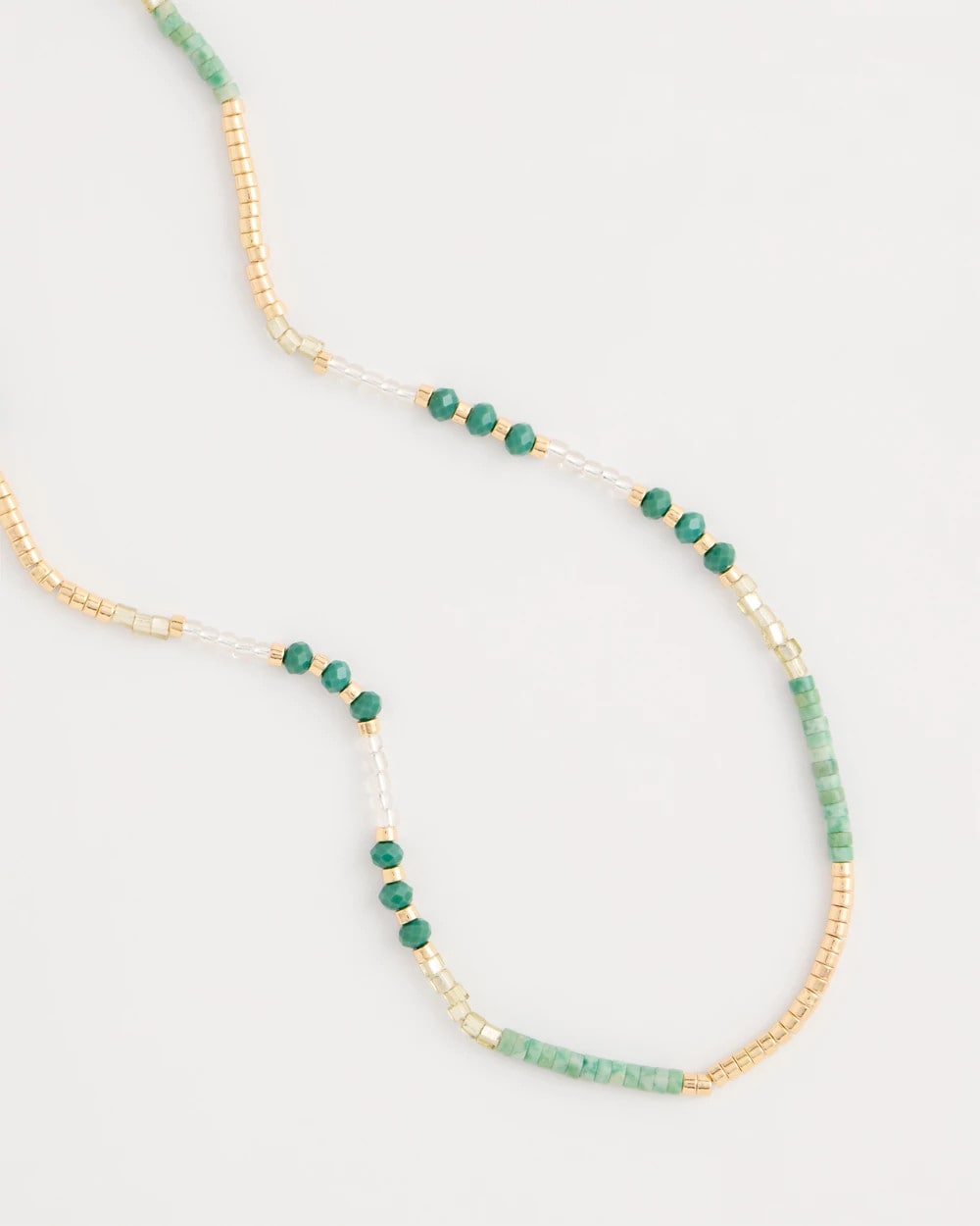 Chico's Top Pick - Beaded Long Necklace Green