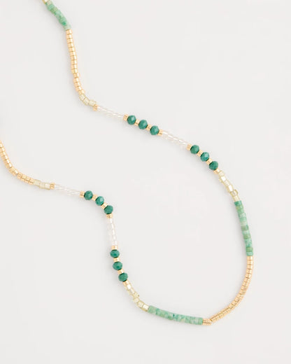 Chico's Top Pick - Beaded Long Necklace Green