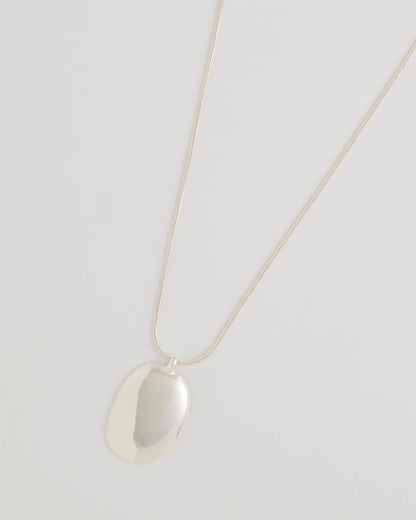 Chico's Special Offer - Adjustable Silvertone Pendant Necklace Silver