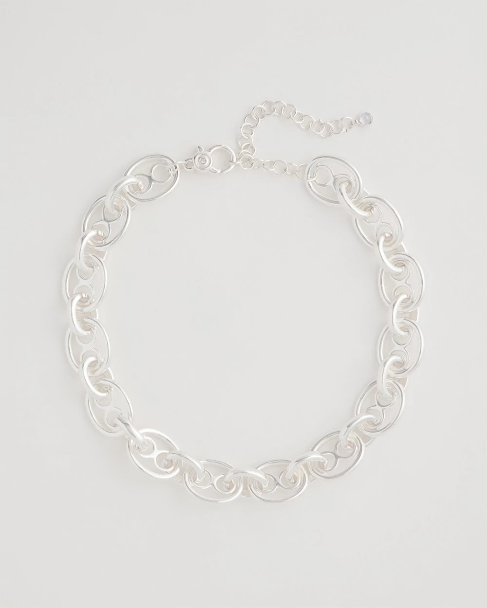 Chico's Featured - Mariner Silvertone Link Necklace Silver