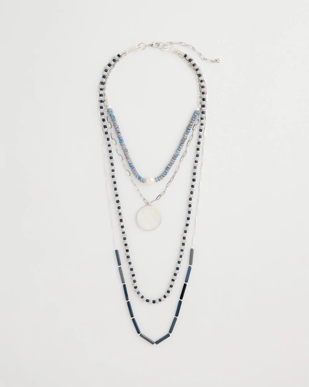 Chico's Trusted - Siren Pendant Layered Necklace Blue