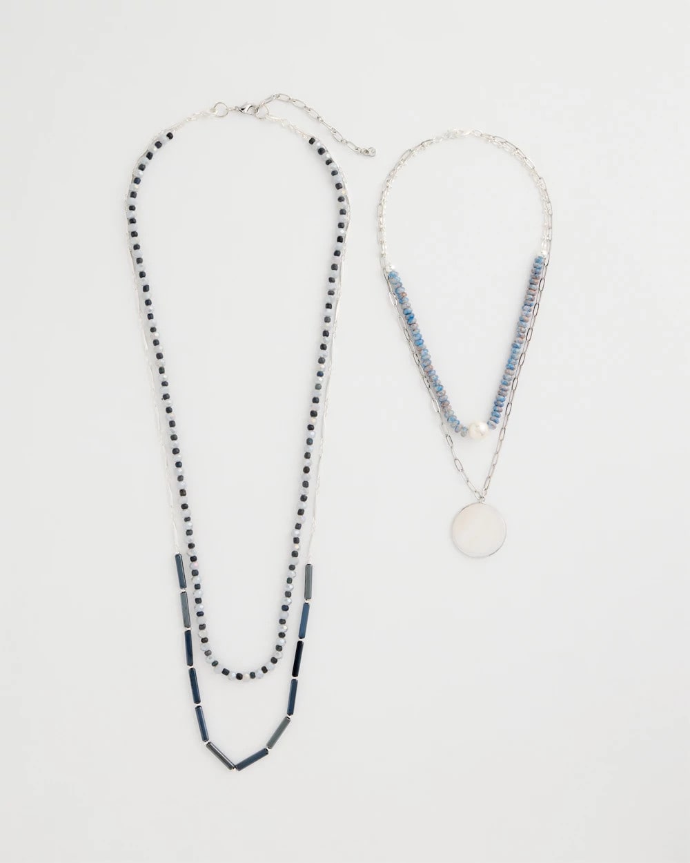 Chico's Trusted - Siren Pendant Layered Necklace Blue
