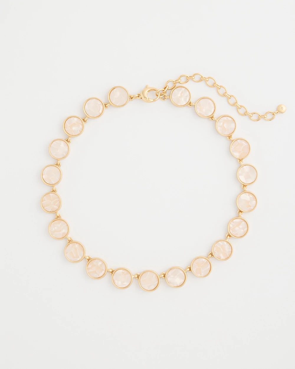 Chico's Deals - Pearlescent Rounded Collar Necklace Gold