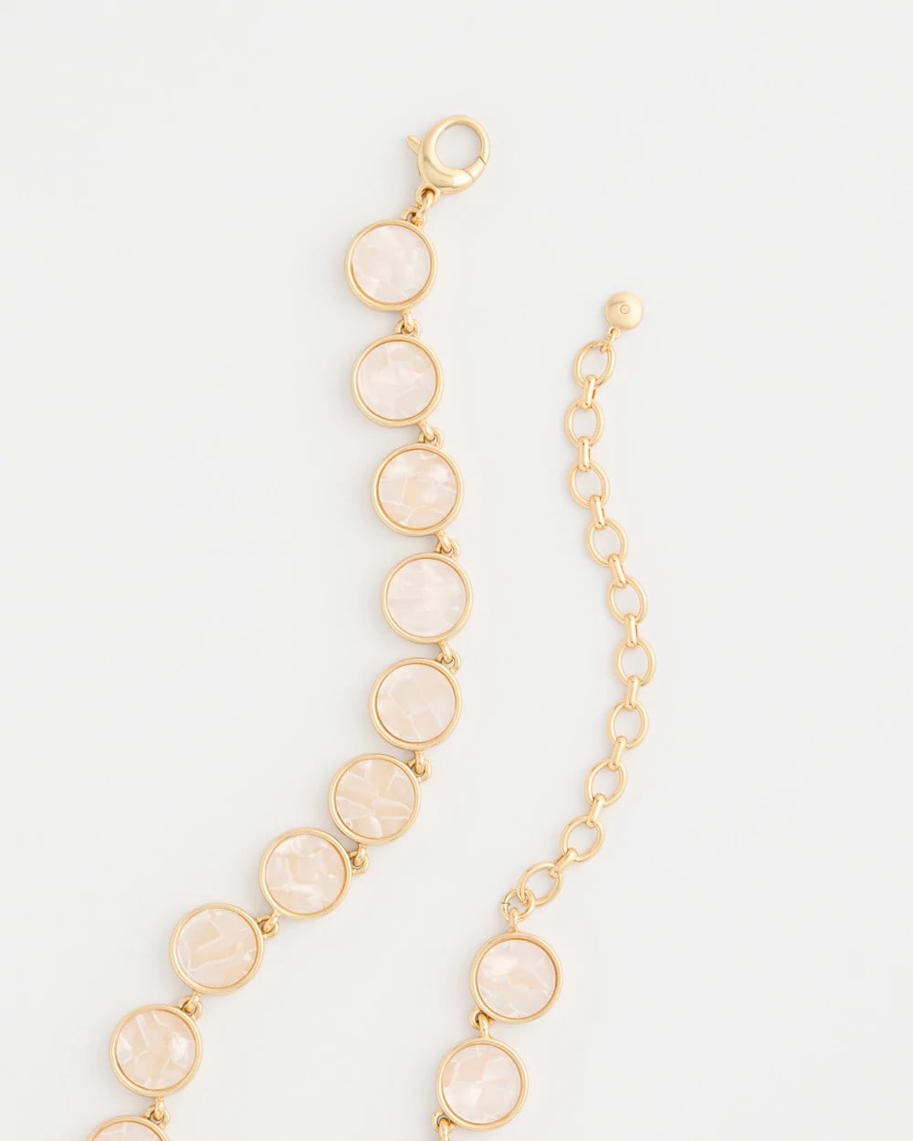 Chico's Deals - Pearlescent Rounded Collar Necklace Gold