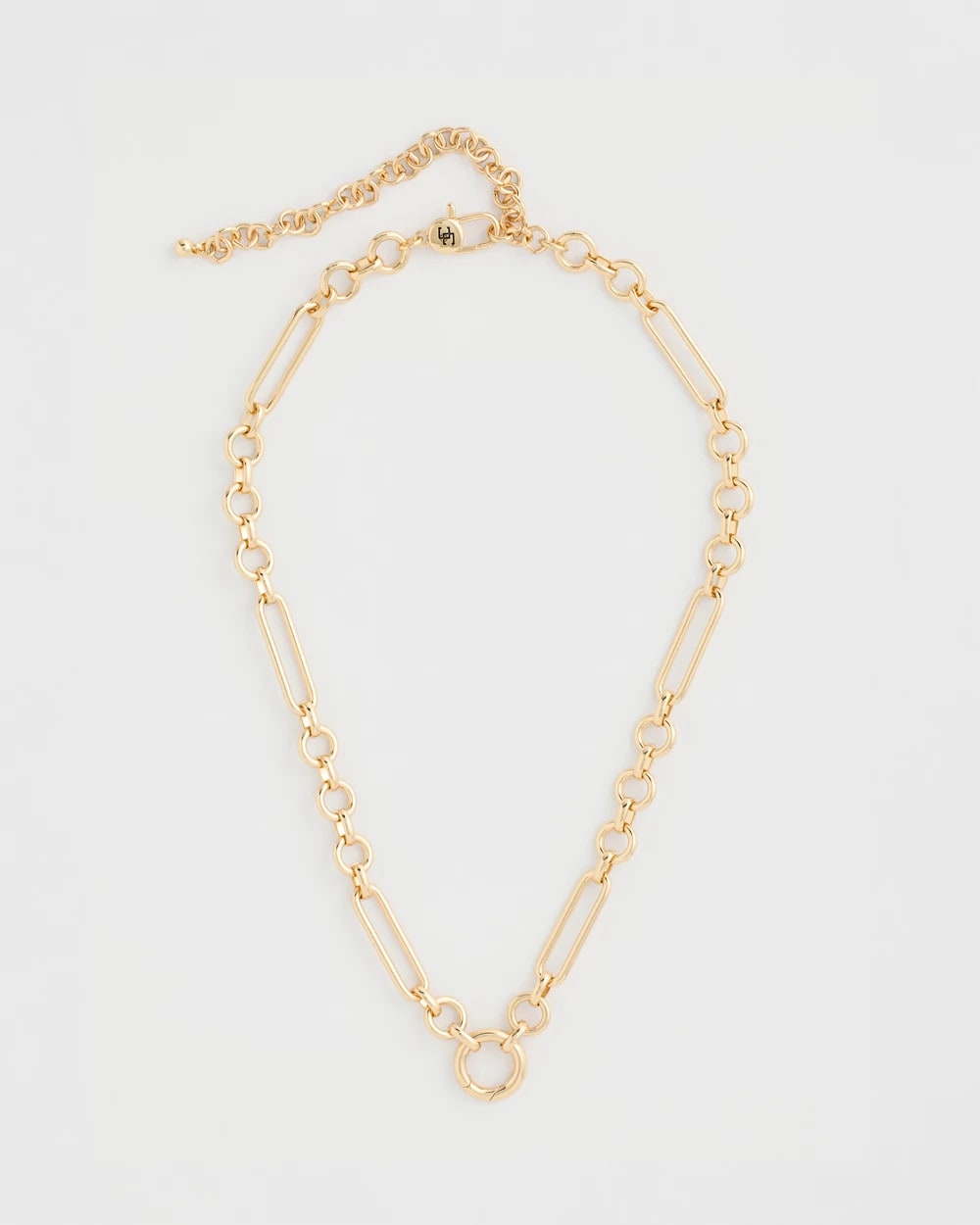 Chico's Essential - Shiny Goldtone Novelty Charm Necklace Gold