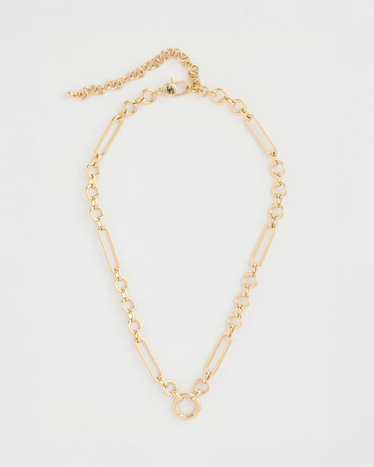 Chico's Essential - Shiny Goldtone Novelty Charm Necklace Gold