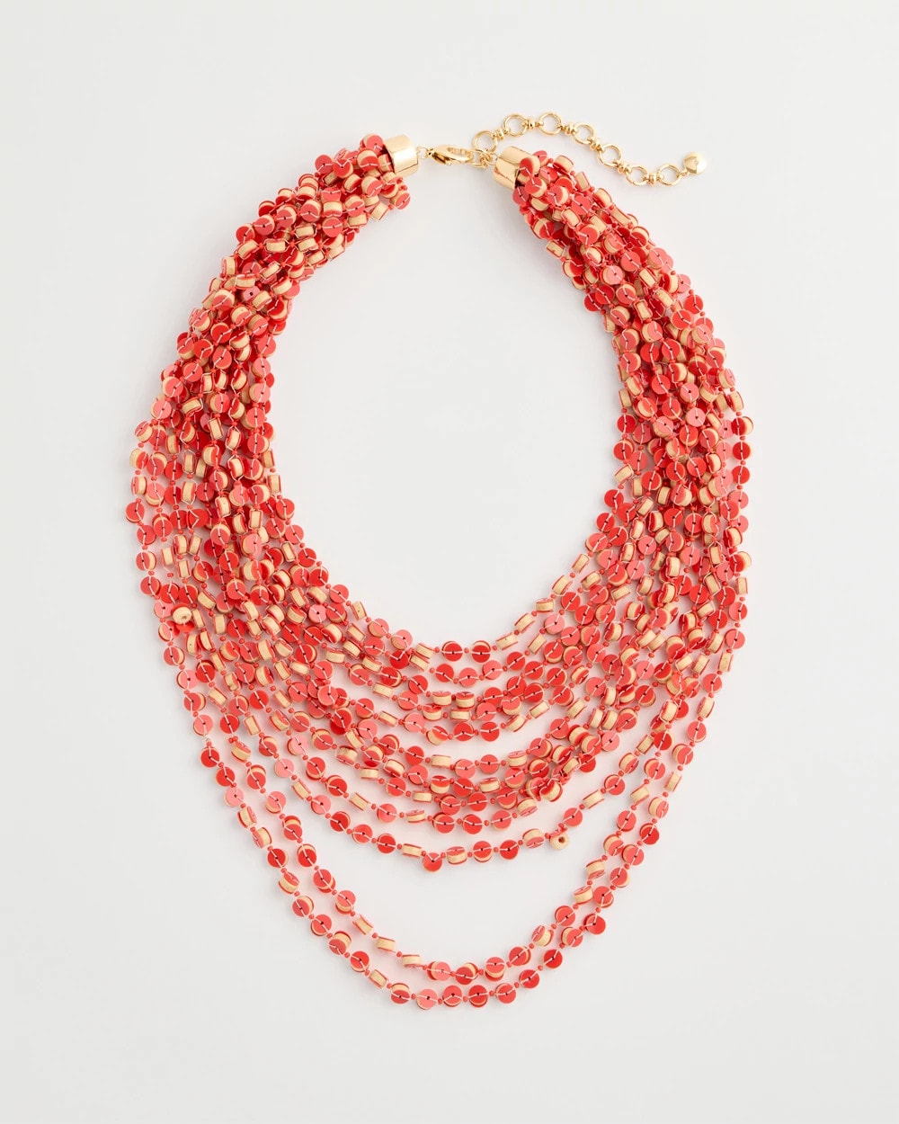 Chico's Popular - Coral Multi-Strand Necklace Coral