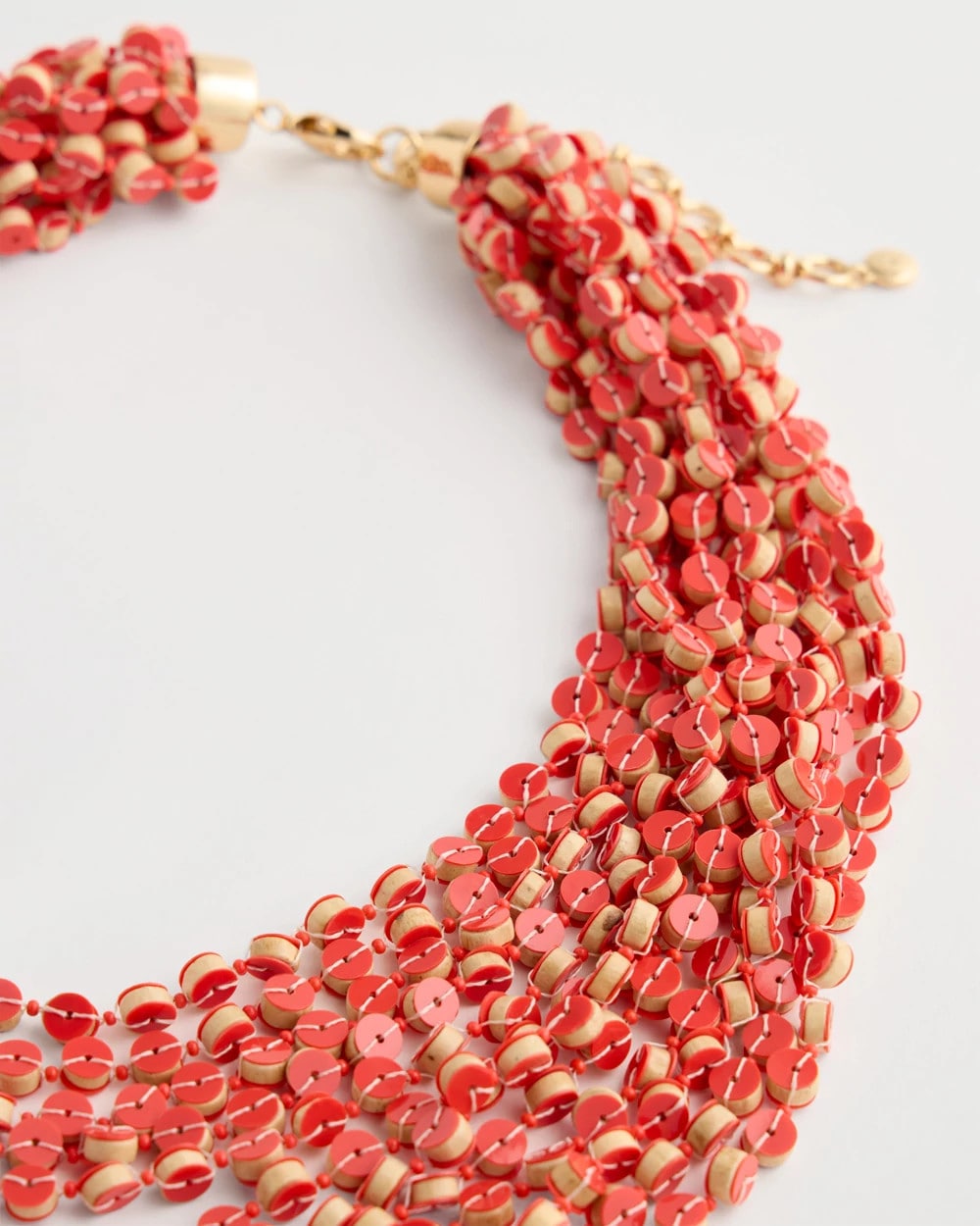 Chico's Popular - Coral Multi-Strand Necklace Coral