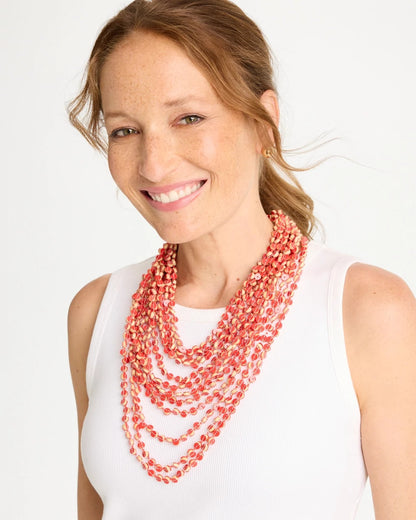 Chico's Popular - Coral Multi-Strand Necklace Coral